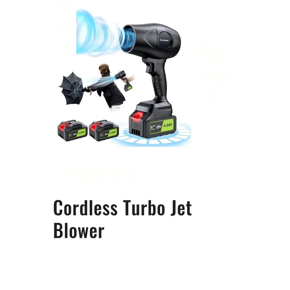 Innovative Cordless Turbo Jet Blower