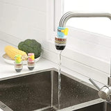 Activated Carbon Water Faucet Mount Filter (Assorted Color) ( Pack of 2)