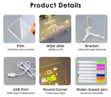 3D LED Acrylic Writing pad With Color Markers -
