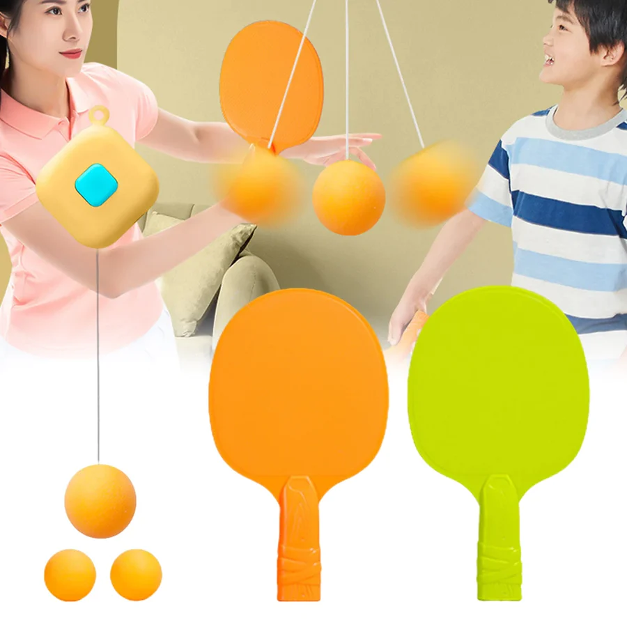 INDOOR HANGING TABLE TENNIS TRAINER SET - PROMOTES SCREEN-FREE FUN