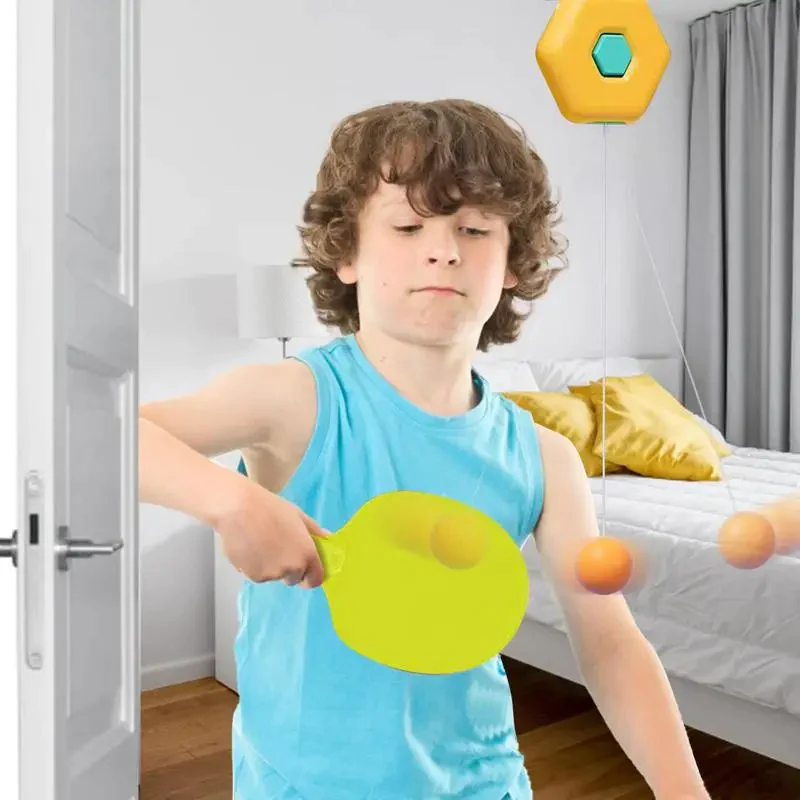 INDOOR HANGING TABLE TENNIS TRAINER SET - PROMOTES SCREEN-FREE FUN