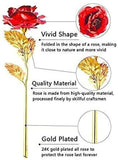 24K Gold Plated Red Rose Flower With Love Stand -   Best Valentine's Day Gift