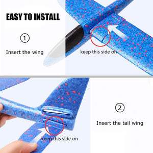 Giant Kids Airplane Toy  With LED Flashing Light