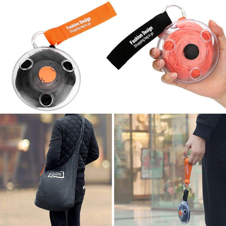 FOLDABLE & PORTABLE BAG FOR SHOPPING, TRAVELLING & OUTDOOR ACTIVITIES (SET OF 2)